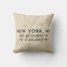 Anpassningsbar New York City Karta | Tan & Black