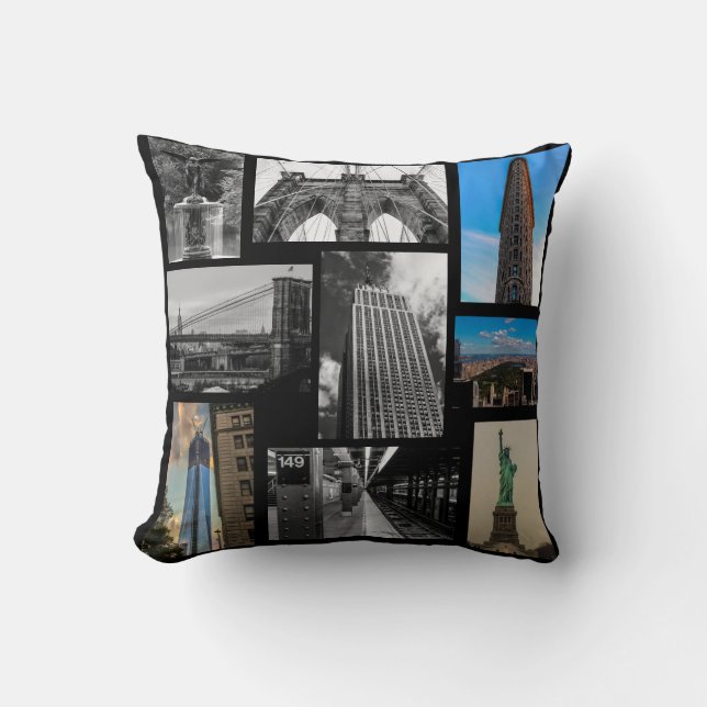 Anpassningsbar New York City Photo Pillow Kudde (Framsida)
