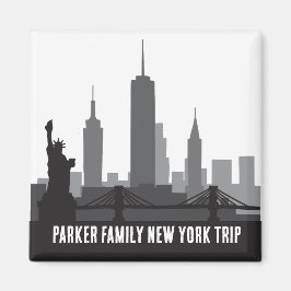 Anpassningsbar New York Resa Skyline Frihetsgudinn Magnet