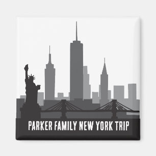 Anpassningsbar New York Resa Skyline Frihetsgudinn Magnet