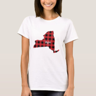 Anpassningsbar New York State Hometown Play-jul T Shirt