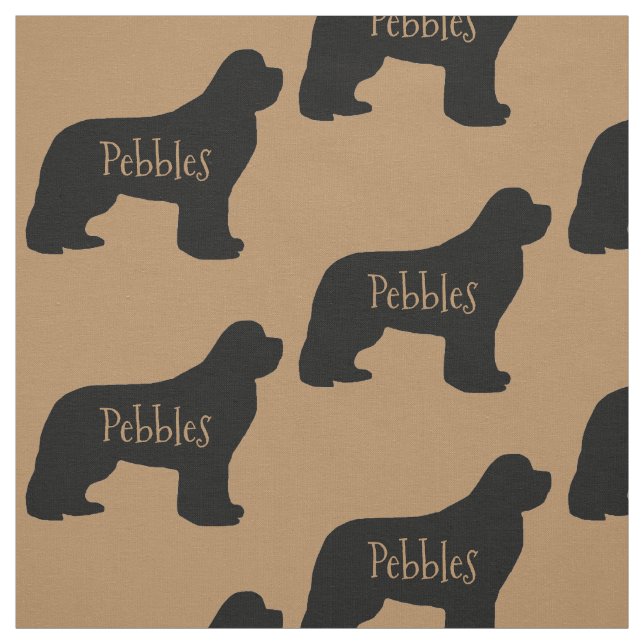 Anpassningsbar Newfoundland Hund Fabric Tyg (Provkarta)