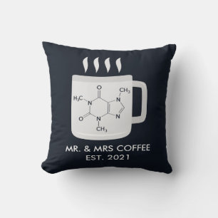 Anpassningsbar Newly Weds Chemistry Caffeine Älska Kudde