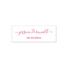 Anpassningsbar Newlyweets och Bröllop förkalkade F Självfärgande Stämpel