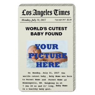 Anpassningsbar News Papper Birance Magnets Magnet