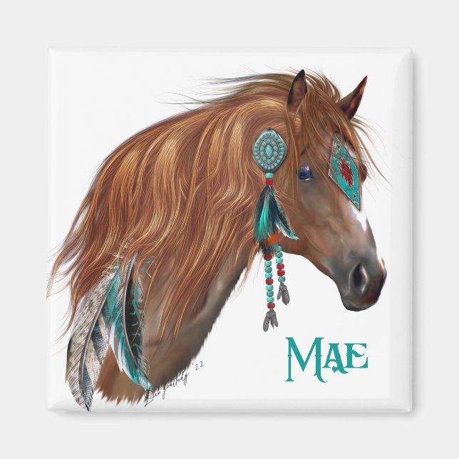 Anpassningsbar Nicole - Mae 2a Magnet (Framsidan)