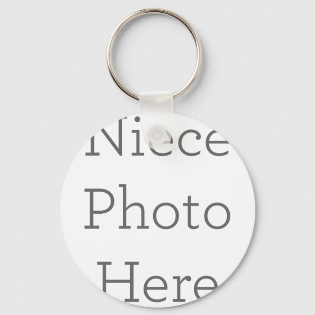 Anpassningsbar Niece Photo Keychain Gift Nyckelring (Framsida)