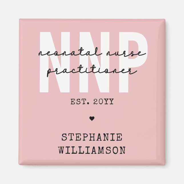 Anpassningsbar NNP Neonatal sjuksköterska Magnet (Framsidan)