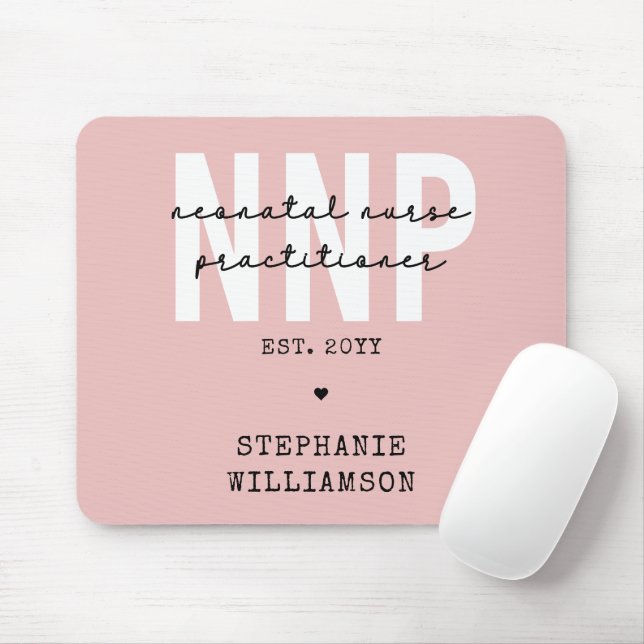 Anpassningsbar NNP Neonatal sjuksköterska Musmatta (Med mus)