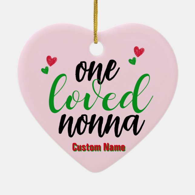 Anpassningsbar Nonna Ornament - Personligens jul (Baksidan)
