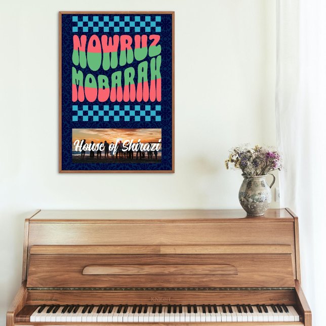 Anpassningsbar Noroz Irans nyårsåterförening Party Poster (Custom Norooz Iranian New Year Reunion Party)