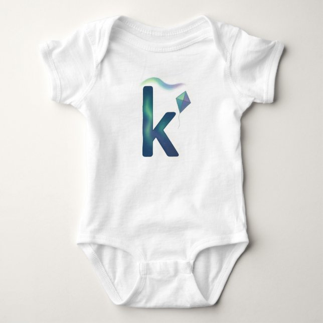 Anpassningsbar Norrskensbokstav K Drake  T Shirt (Framsida)