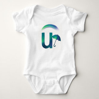 Anpassningsbar Norrskensbokstav U Paraply T Shirt