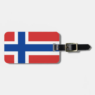 Anpassningsbar Norska Flagga (Norske Flagg) Bagagebricka