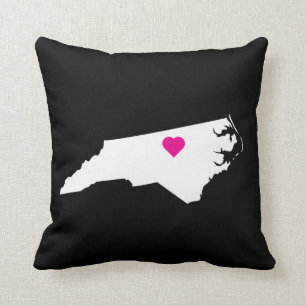 Anpassningsbar North Carolina State Kärlek Reversi Kudde