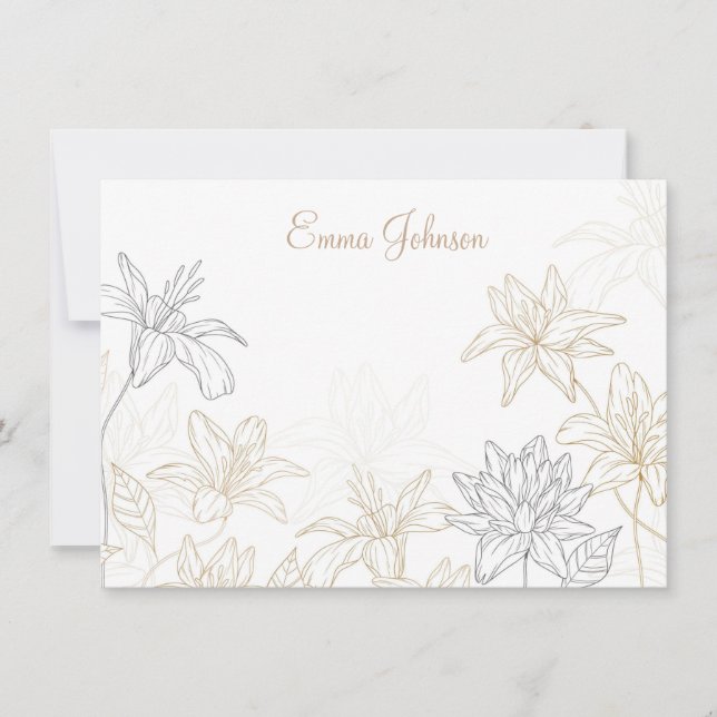 Anpassningsbar Note Card Anteckningskort (Framsida)