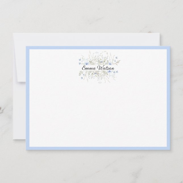 Anpassningsbar Note Card-Blommigt-Bouquet Anteckningskort (Framsida)
