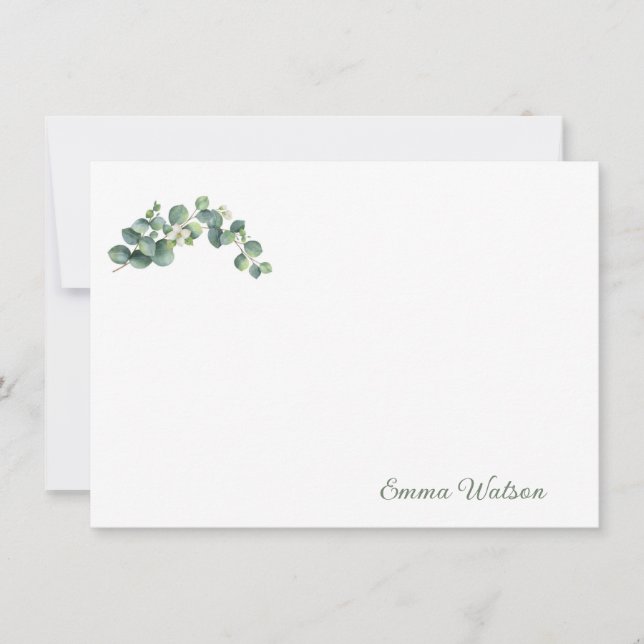 Anpassningsbar Note Card-botanisk Blommigt Anteckningskort (Framsida)
