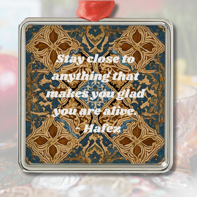 Anpassningsbar Nowruz Iranian New Year Gift Khatam Julgransprydnad Metall (Custom Nowruz Iranian New Year Gift Khatam Art)