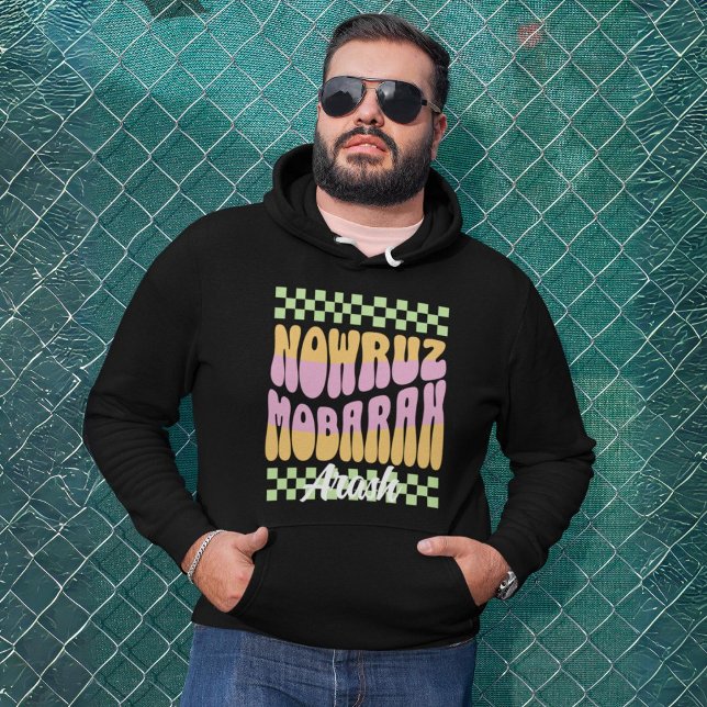 Anpassningsbar Nowruz Mobarak Iranian New Year Fam Hoodie (Custom Nowruz Mobarak Iranian New Year Family Reunion)