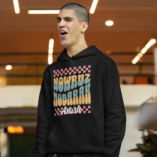 Anpassningsbar Nowruz Mobarak Persian New Year Fam Hoodie (Custom Nowruz Mobarak Persian New Year Family)