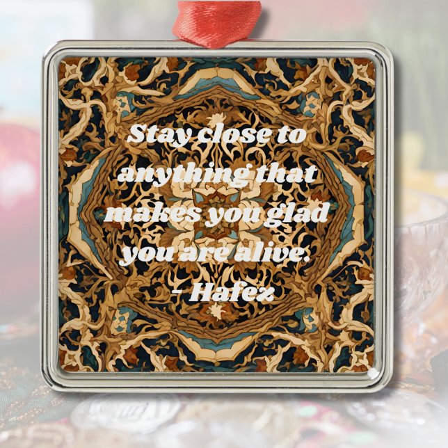 Anpassningsbar Nowruz Persian New Year Gift Khatam Julgransprydnad Metall (Custom Nowruz Persian New Year Gift Khatam Art)