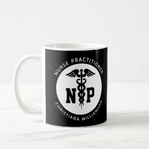 Anpassningsbar NP Nurse Practister Studenten Caduc Kaffemugg