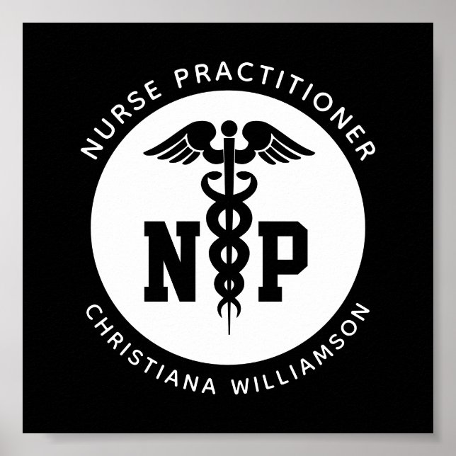 Anpassningsbar NP Nurse Practister Studenten Caduc Poster (Framsidan)