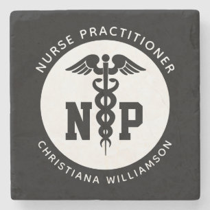 Anpassningsbar NP Nurse Practister Studenten Caduc Stenunderlägg