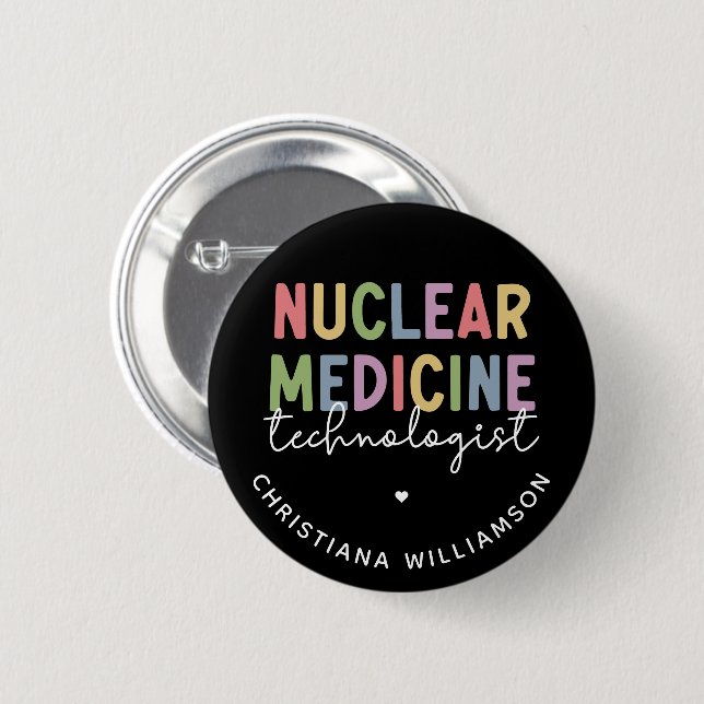 Anpassningsbar Nuclear Medicine Technolog CNMT-gåv Knapp (Framsida & baksida)
