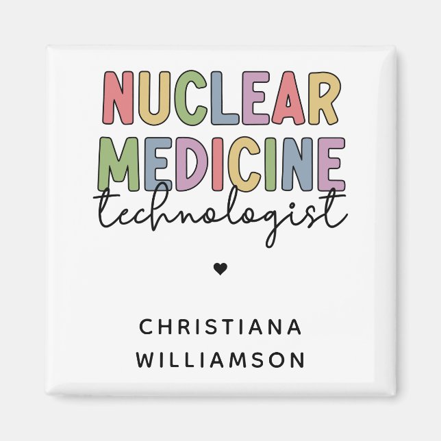 Anpassningsbar Nuclear Medicine Technolog CNMT-gåv Magnet (Framsidan)