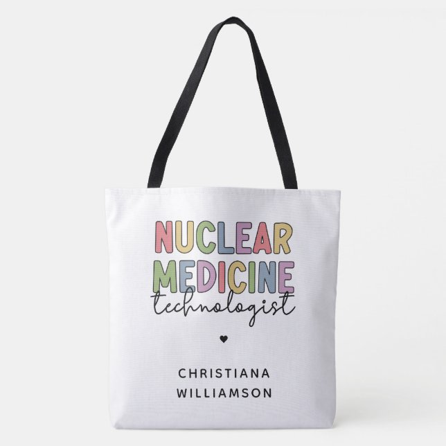 Anpassningsbar Nuclear Medicine Technolog CNMT-gåv Tygkasse (Framsida)