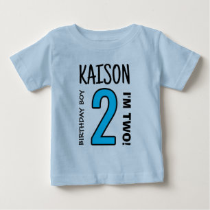 Anpassningsbar nummer Baby T-Shirt