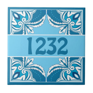 Anpassningsbar nummer Blue och white Porto Azulejo Kakelplatta