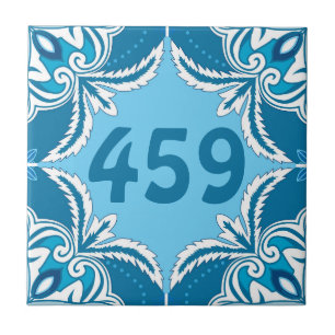 Anpassningsbar nummer Blue och white Porto Azulejo Kakelplatta