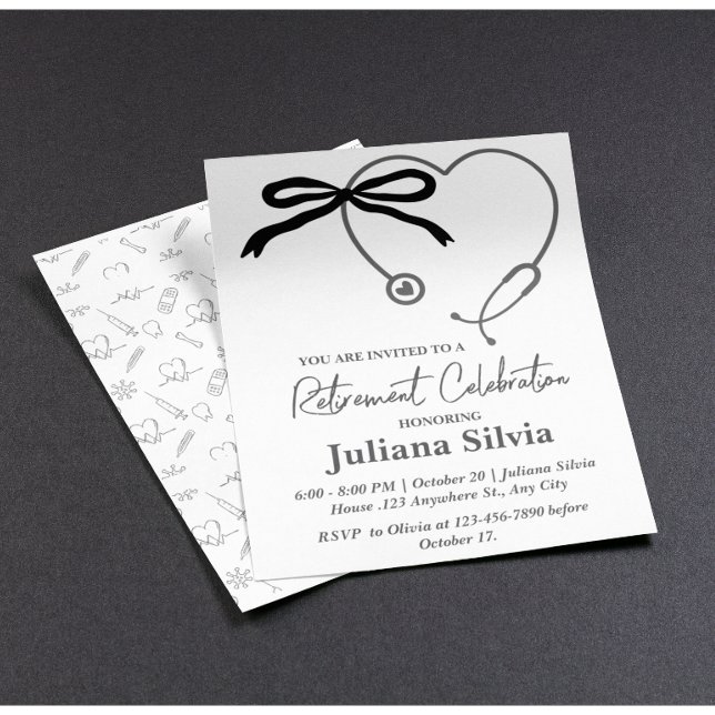 Anpassningsbar Nurse Doktor Pension Party Flygblad (Skapare uppladdad)