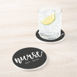 Anpassningsbar Nurse Est Typography Nurse RN stude Underlägg