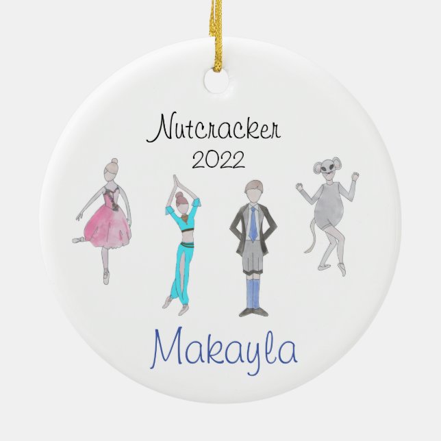 Anpassningsbar Nutcracker Ornament för Heidi J (Baksidan)