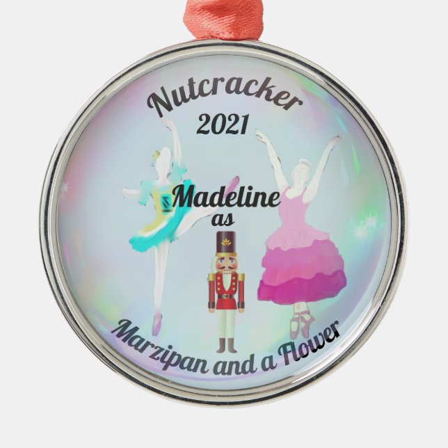 Anpassningsbar Nutcracker Ornament - Marzipan och  (Framsidan)