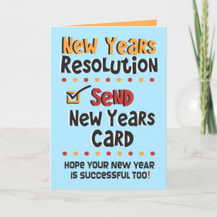 ANPASSNINGSBAR - nyårslösning © Greeting Card Helgkort