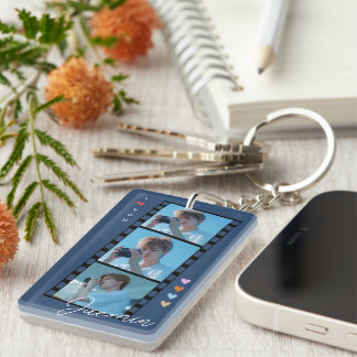 Anpassningsbar - nyckelkedjor för foto och text