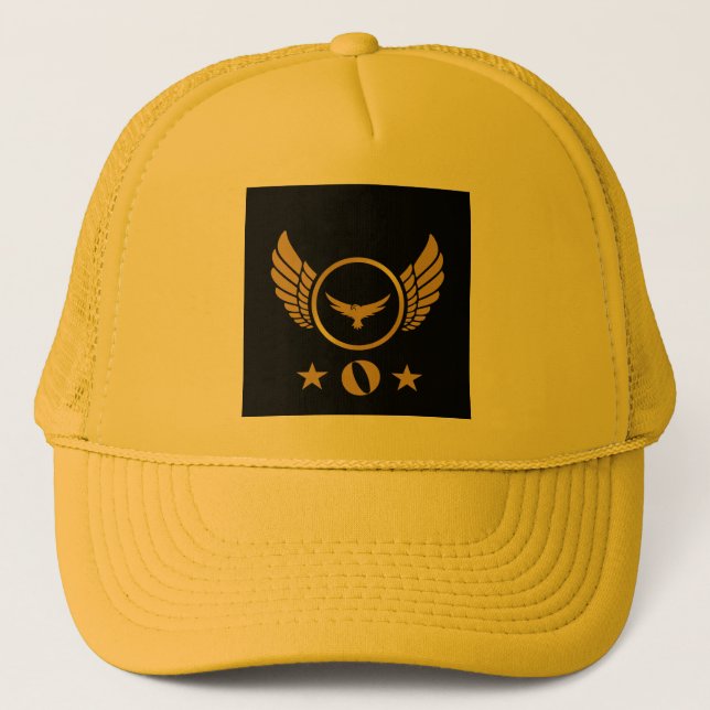 Anpassningsbar O brev-Cap gult Färg stilig Keps (Framsida)