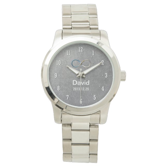 Anpassningsbar oändlighet | Nerd Hand Watch Armbandsur (Framsida)