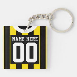 Anpassningsbar Ocer Rugby Jersey Nyckelring, Guld 