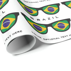 Anpassningsbar och byte av färg-gåva för brasilian presentpapper
