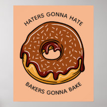 Anpassningsbar och färg Donut poster
