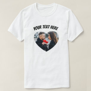 anpassningsbar och kärlek fotohjärta t shirt