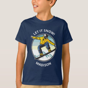 Anpassningsbar och namn SNOWBOARDER-kläder T Shirt