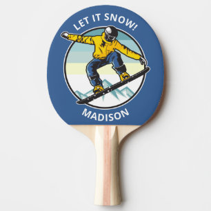 Anpassningsbar och namn SNOWBOARDER Pingisracket