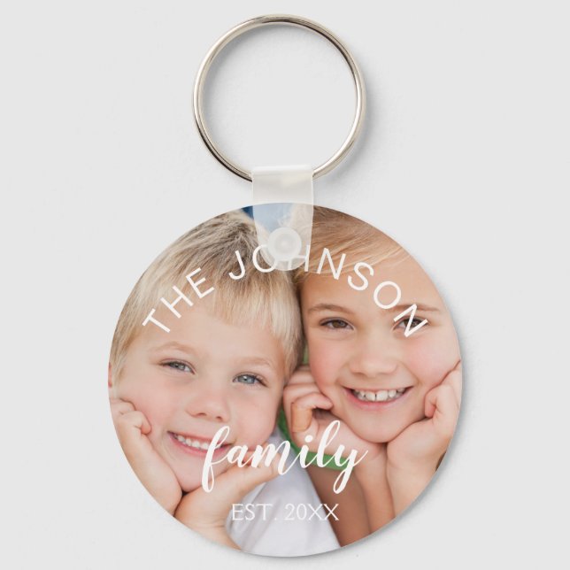 Anpassningsbar och Personlig lägg till ditt eget f Nyckelring (Framsida)